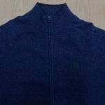 Exported Full Zipper Sweater |  JK14-Navy - Image 2