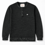 Exported Black Henley Sweater | SST10