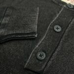Exported Black Henley Sweater | SST10 - Image 3