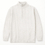 Men's Premium Woolen Sweater | SWT11-Cream