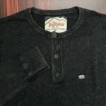Exported Black Henley Sweater | SST10 - Image 2