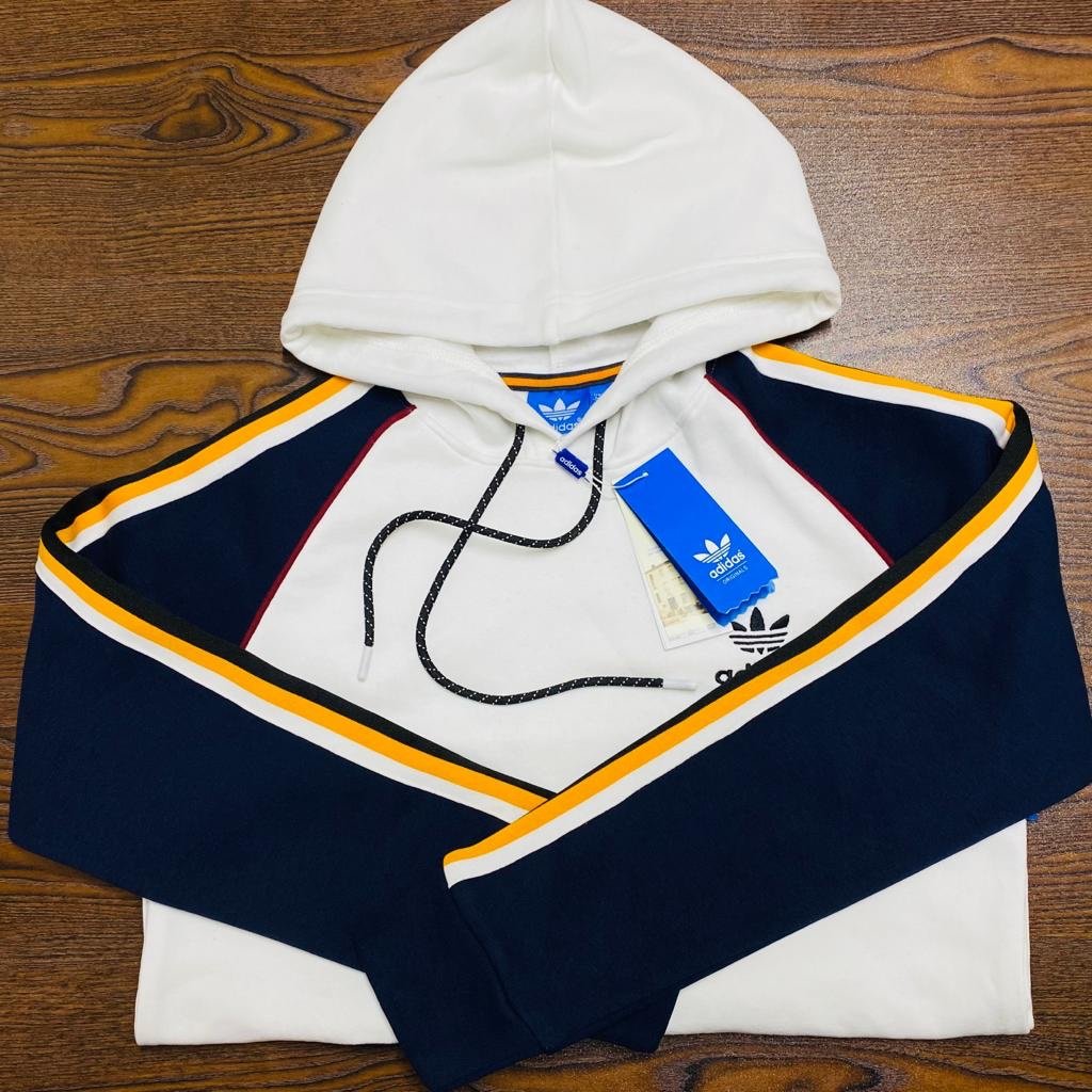 hd02-wh-nb-2 Men’s Premium Fleece Hoodie | HD02-WH-NB - Image 1