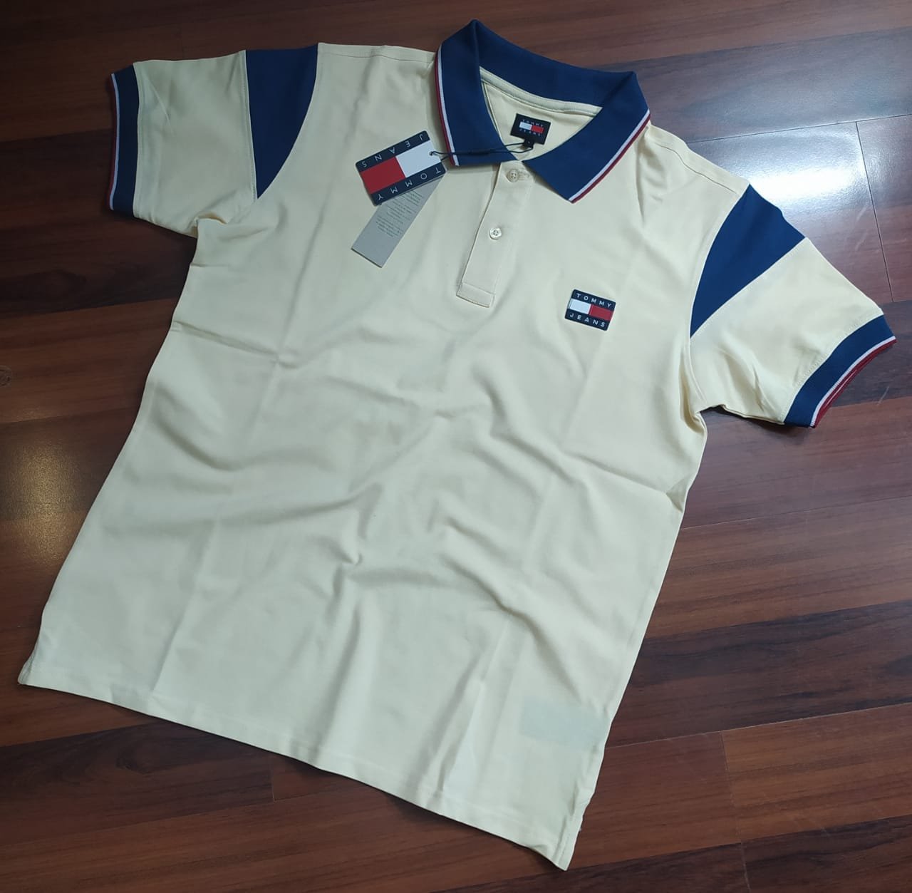 PL63-Cream Men’s Premium Polo | PL63-Cream - Image 1