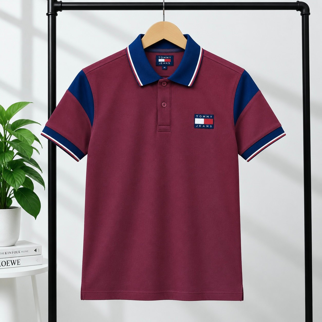 PL63-Maroon Men?s Premium Polo | PL63-Maroon - Image 1