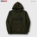 Premium Designer Ribbed Hoodie | HD11-Olive