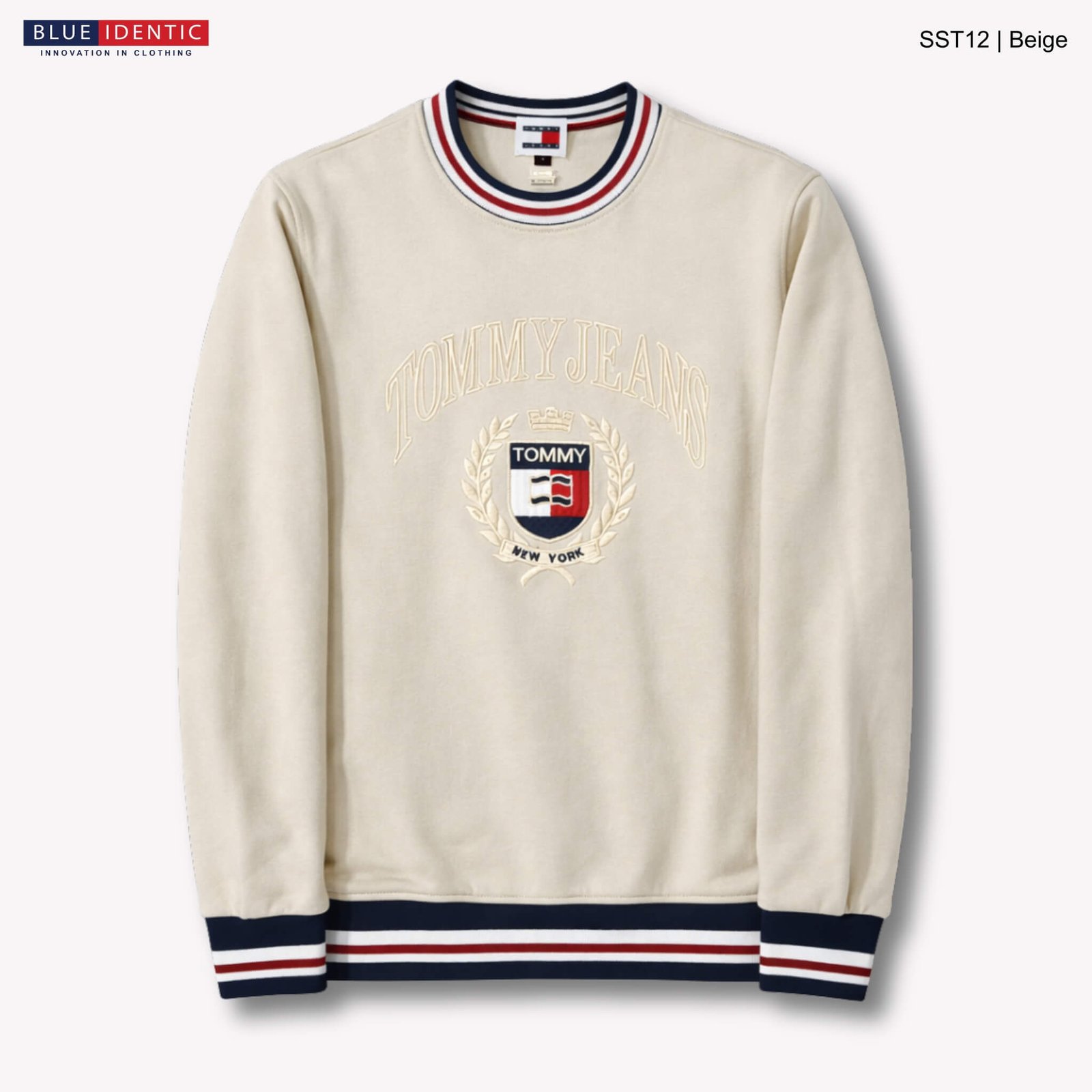 SST12-Beige Men’s Premium Sweatshirt | SST12-Beige - Image 1