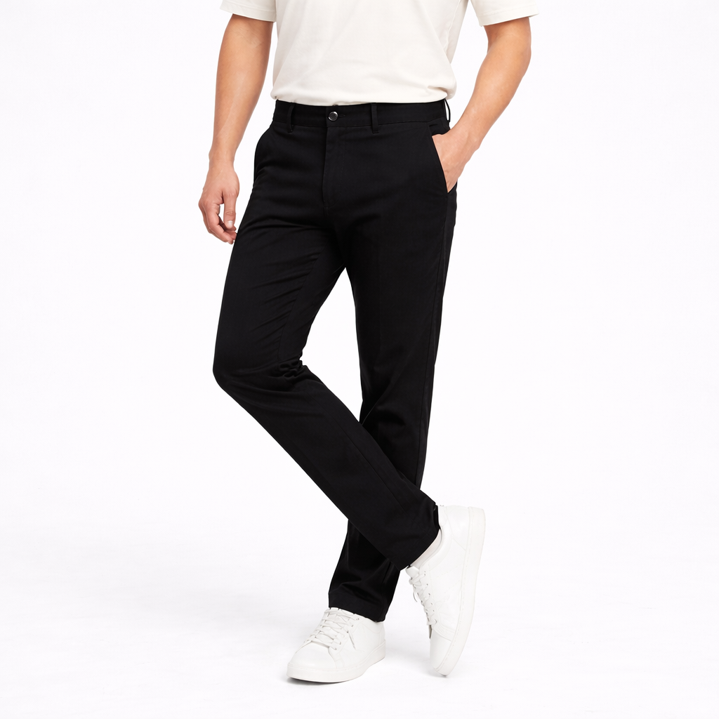 PT63-Black Premium Chino Pant | PT63-Black - Image 1