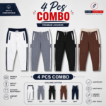 Designer Edition Contrast Trouser Combo 4 Pcs | JOG35