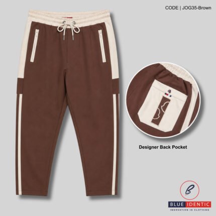 Designer Edition Contrast Elite Trouser | JOG35-Brown