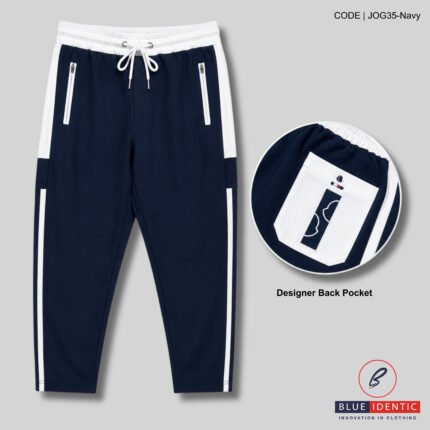 Designer Edition Contrast Elite Trouser | JOG35-Navy