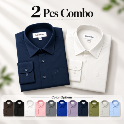 2 Pcs Combo Premium Formal Shirt | PMS39