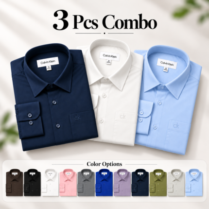 3 Pcs Combo Premium Formal Shirt | PMS39