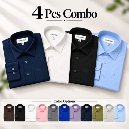 4 Pcs Combo Premium Formal Shirt | PMS39