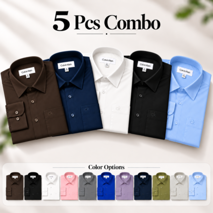 5 Pcs Combo Premium Formal Shirt | PMS39