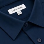 Mens Premium Formal Solid Shirt | PMS39-Navy - Image 2