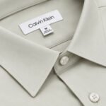 Mens Premium Formal Solid Shirt | PMS39-Silver - Image 2