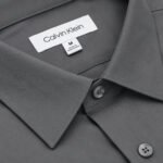 Mens Premium Formal Solid Shirt | PMS39-Charcoal - Image 2