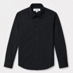 Mens Premium Formal Solid Shirt | PMS39-Black - Image 3
