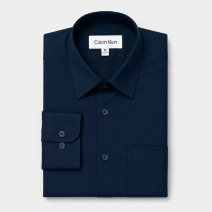 Mens Premium Formal Solid Shirt | PMS39-Navy