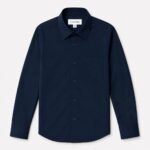 Mens Premium Formal Solid Shirt | PMS39-Navy - Image 3