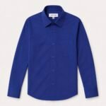 Mens Premium Formal Solid Shirt | PMS39-Royal Blue - Image 3