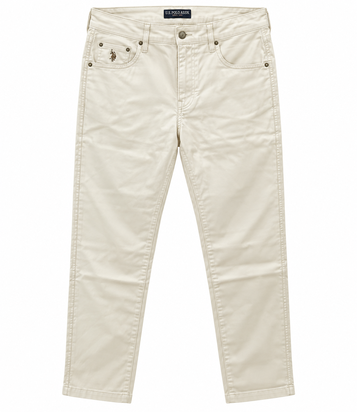 PT08-Cream US Polo Exported Twill Pant | PT08-Cream - Image 1