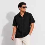 ZARA Premium Cuban Shirt | SMS02-Black