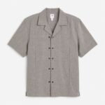 Exported Premium Cuban Shirt | SMS06-Grey