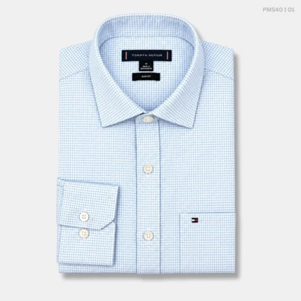 Mens Premium Formal Check Shirt | PMS40-01 (PMS39)
