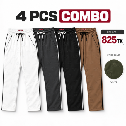 4 Pcs Combo Premium Embossed Trouser | JOG36